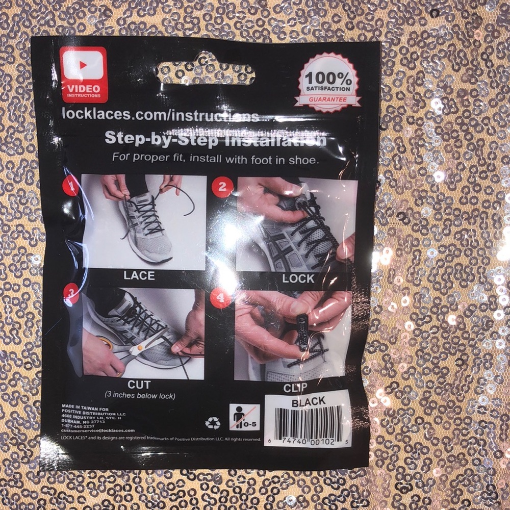 Unopened sneaker laces